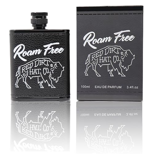 Red Dirt Hat Company Roam Free Cologne for Men - Bold Men's Perfume with Bergamot & Lemon Notes - Men's Body Spray Cologne, Eau de Parfum Fragrance