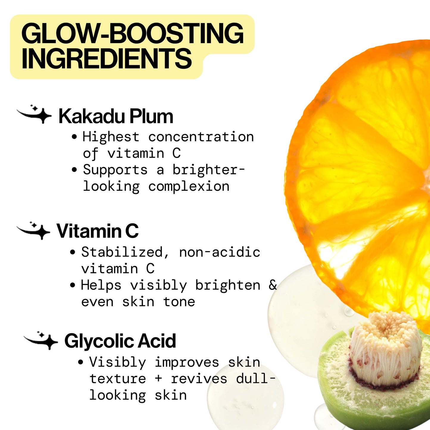 Pacifica Vitamin C Serum for Face - Glow Baby Brightening Facial Serum with Glycolic Acid - Vitamin C Booster Skin Care, Dark Spot Corrector, Vegan Beauty and Personal Care Pacifica