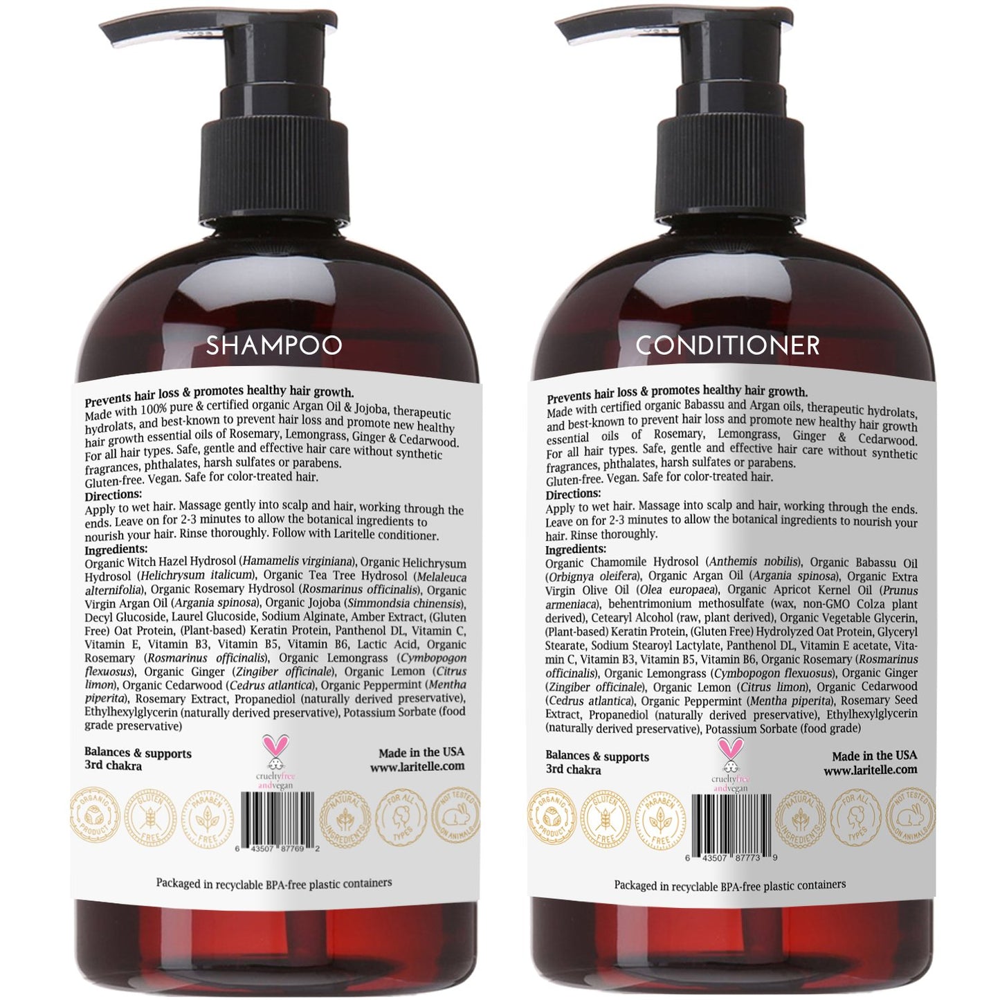 Laritelle Organic Hair Care Set Diamond Strong