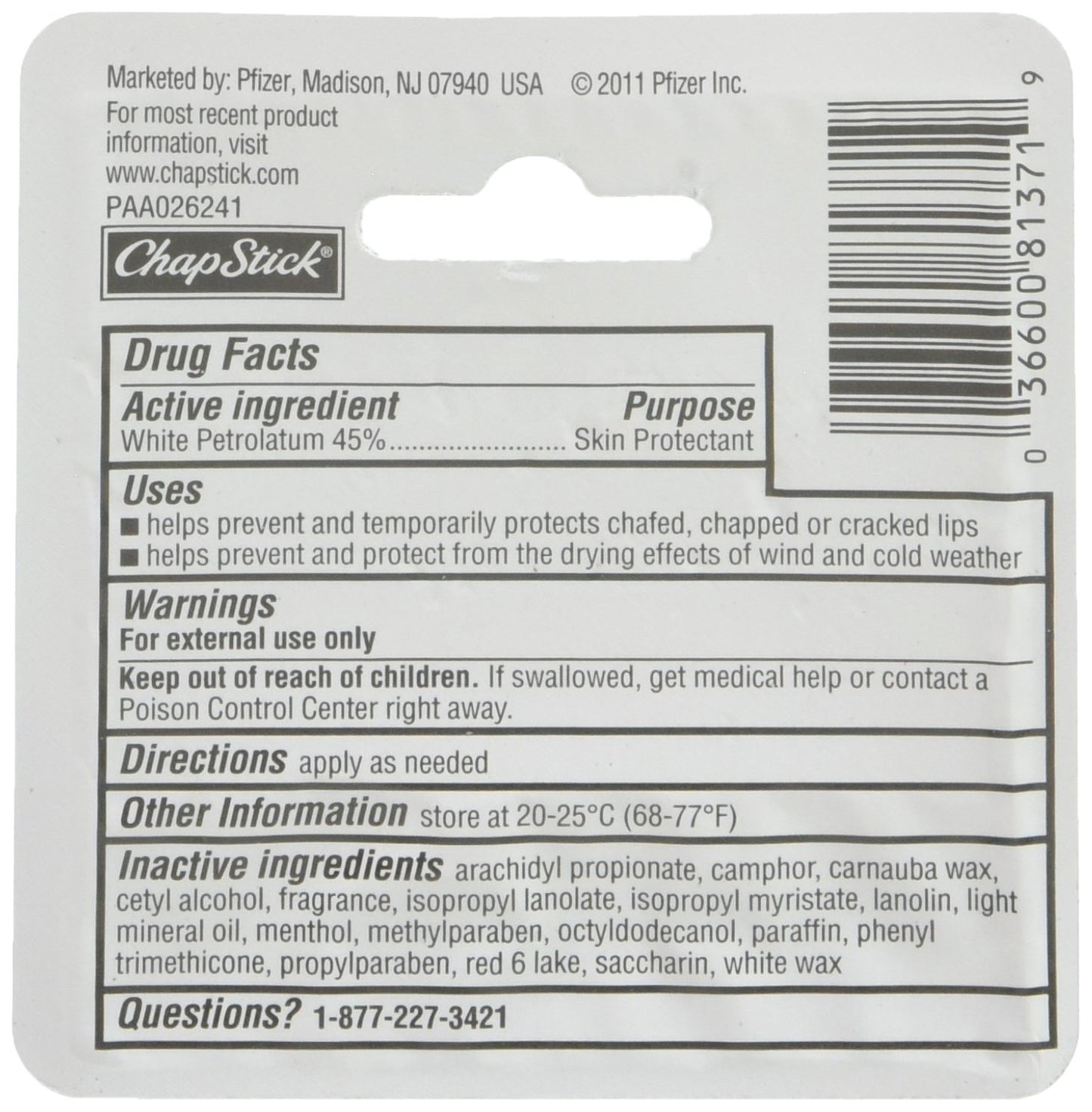 ChapStick Lip Balm Cherry 0.15 oz (Pack of 6) Beauty and Personal Care ChapStick