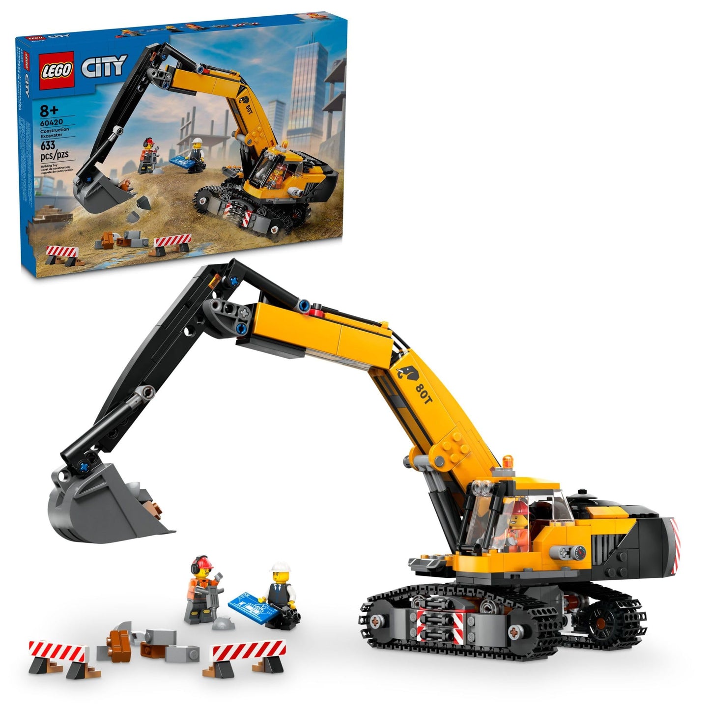 LEGO City Construction Excavator Toy - Building Toys for Boys & Girls, Ages 8+ - Functional Kids Construction Truck W/Minifigures - Gifts for…