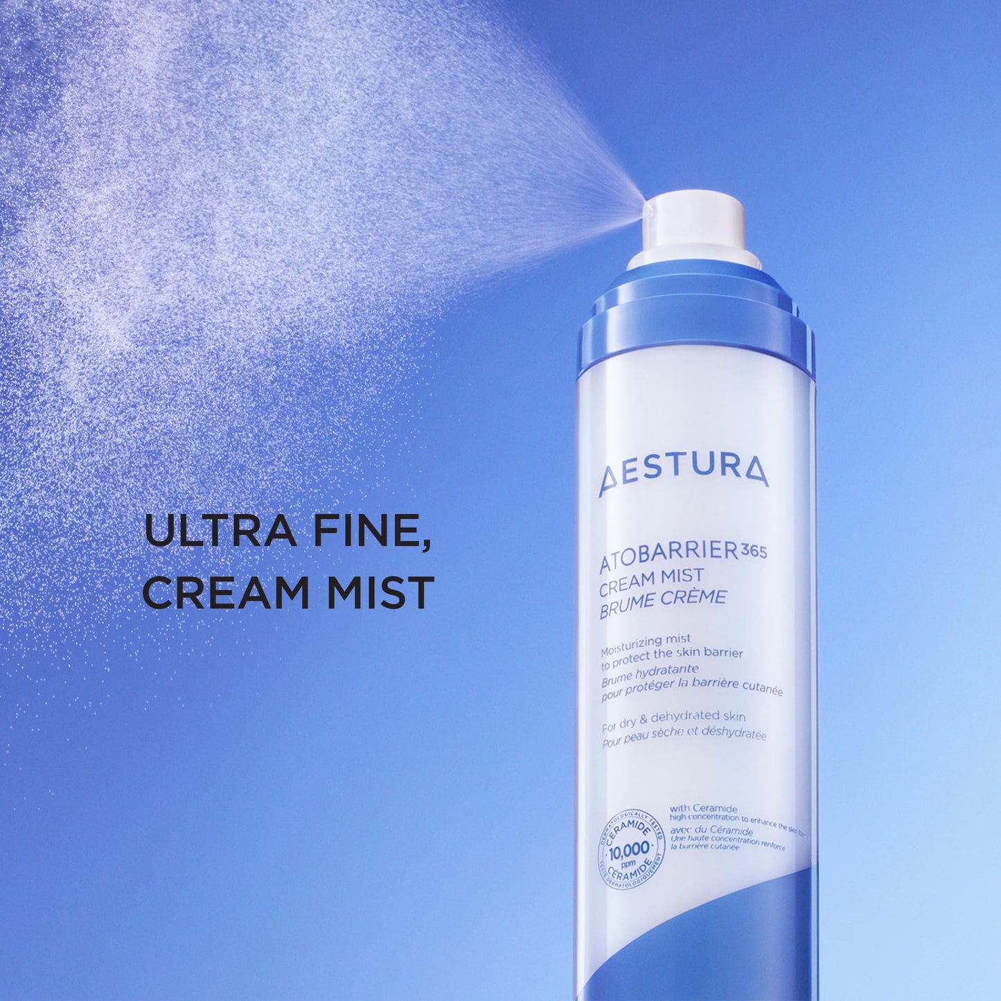 AESTURA ATOBARRIER365 Cream Mist with 10,000ppm Ceramides | Moisture Barrier Support, Ultra-Fine Moisturizing Mist, Suitable for Dry Skin | Korean Beauty and Personal Care AESTURA