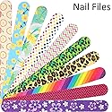 Mudder 20 Pcs Nail File Colorful Emery Boards Nail Buffer File Tools for Women Double Sided Filers for Shaping and Smoothing Toenails and Fingernails