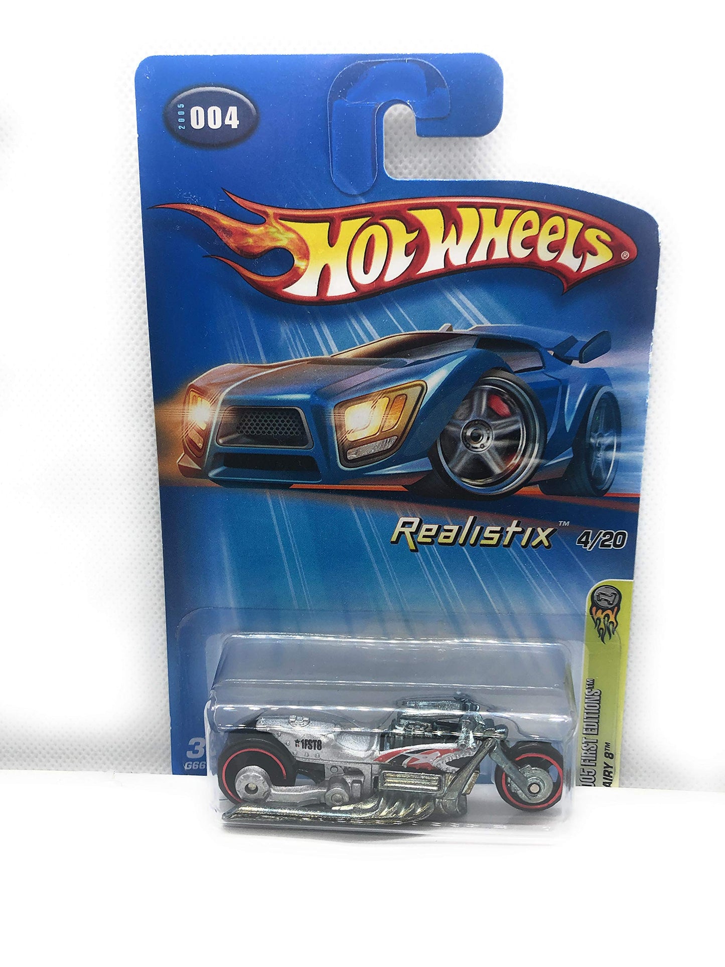 Hot Wheels 2005 First Editions Realistics #4 Airy 8 #2005-4 Collectible Collector Car Mattel 1:64 Scale