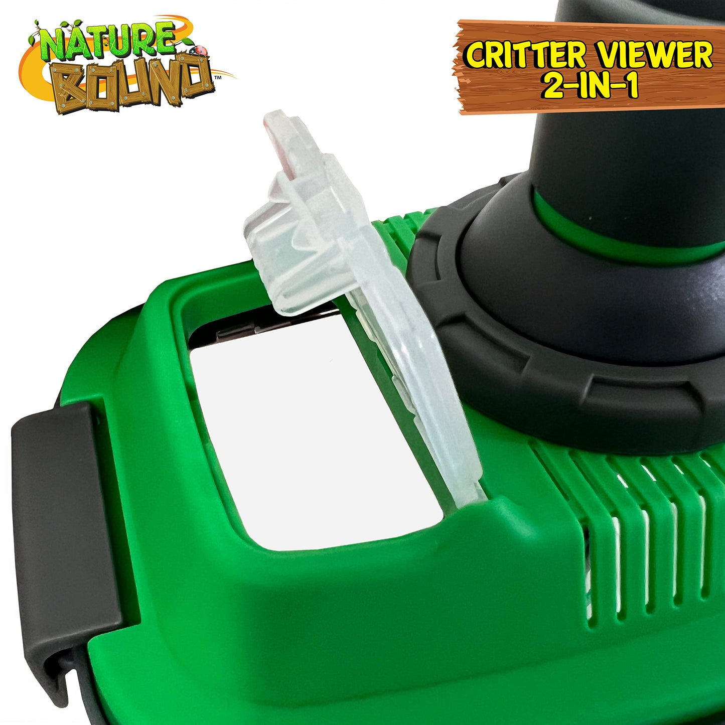Nature Bound 2-in-1 Habitat with Microscope for Insects and Other Critters, Includes Lid and Removable Portable Microscope