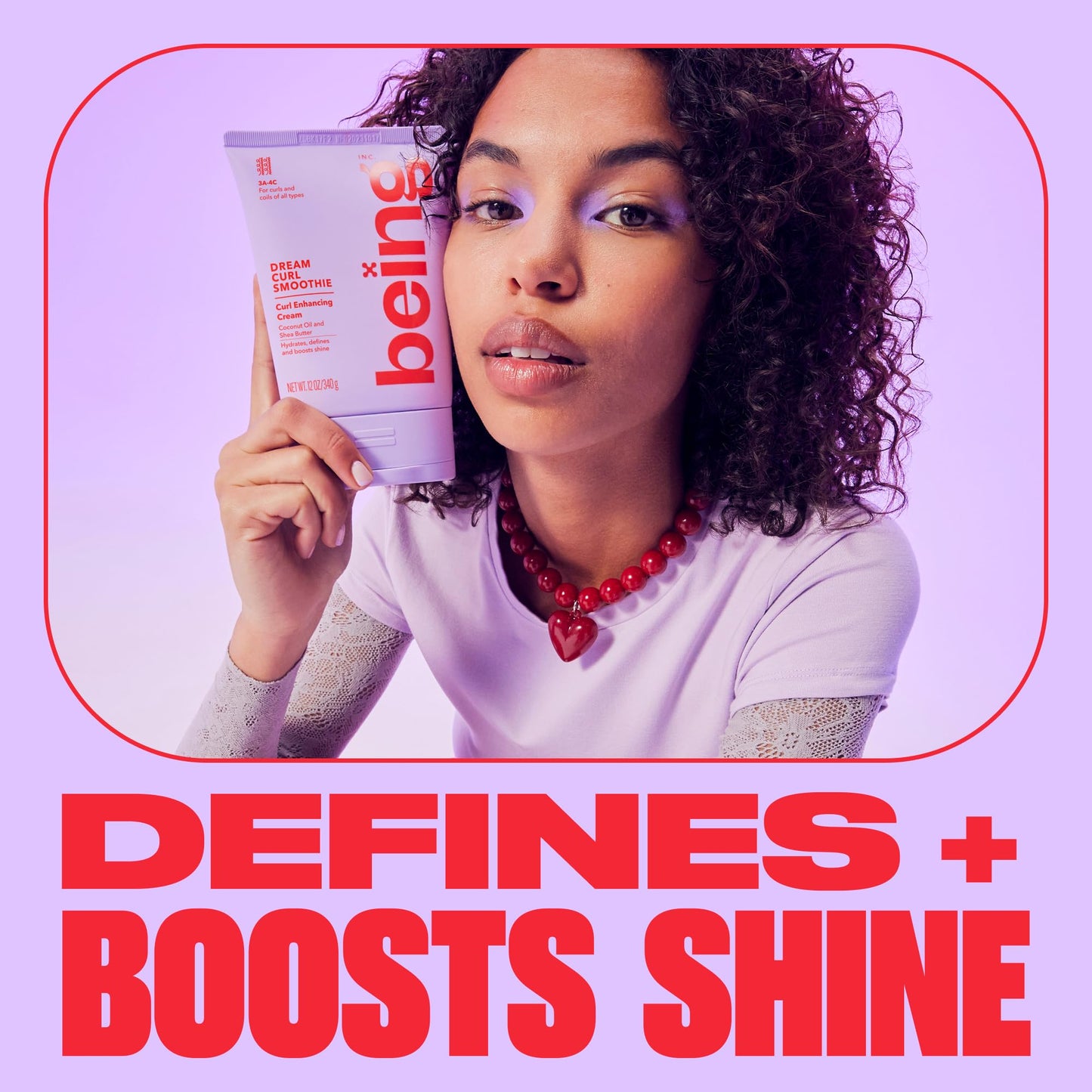 being DREAM CURL SMOOTHIE Curl Enhancing Cream with Coconut Oil and Shea Butter 12 OZ(Pack of 2)