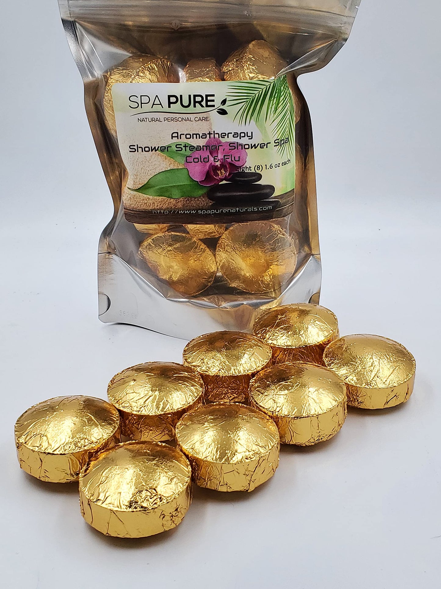 Spa Pure Cold Relief Aromatherapy: Shower Steamers, Shower Bombs, Bath Melts, USA Made with 100% Pure Essential Oils - Transform Your Shower 8 Count…