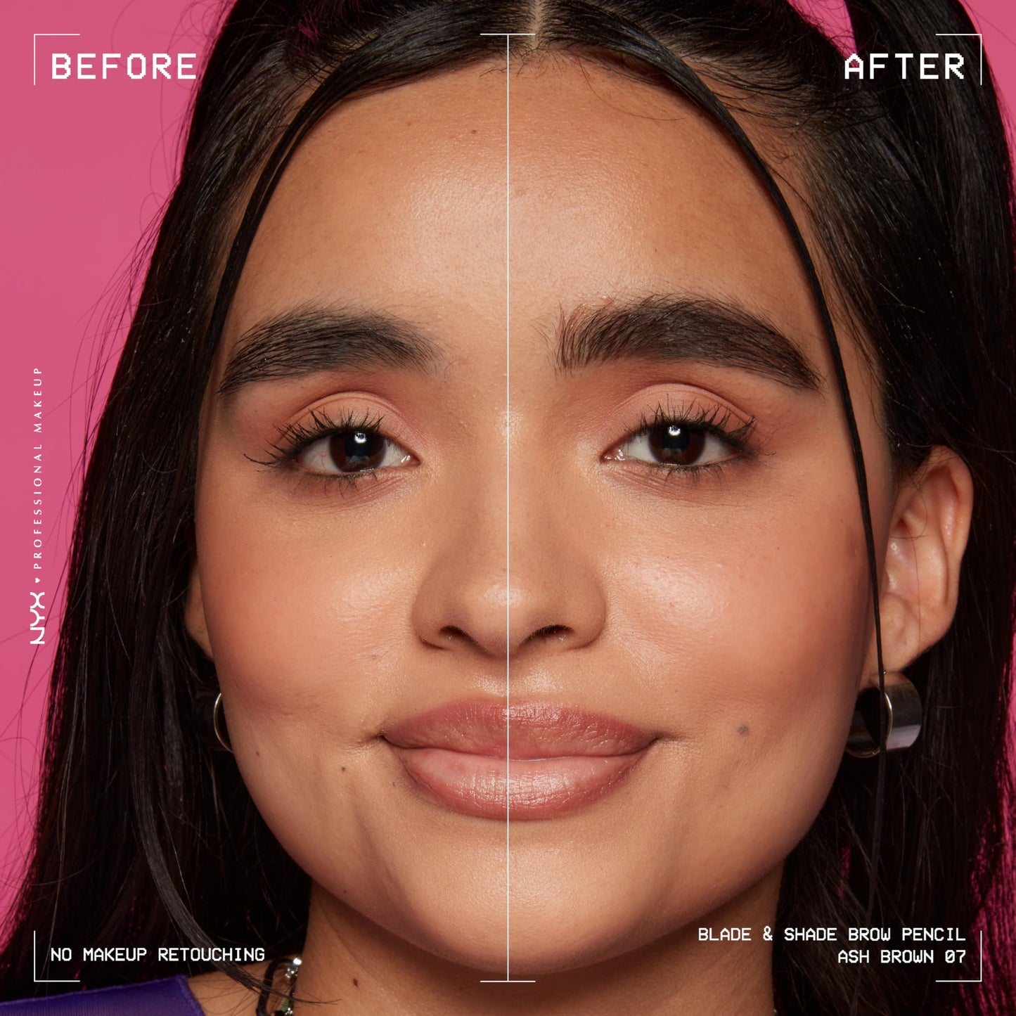 NYX PROFESSIONAL MAKEUP Blade & Shade Brow Pencil, Nano Mechanical Eyebrow Pencil, Up to 16HR Make Up Wear - Ash Brown