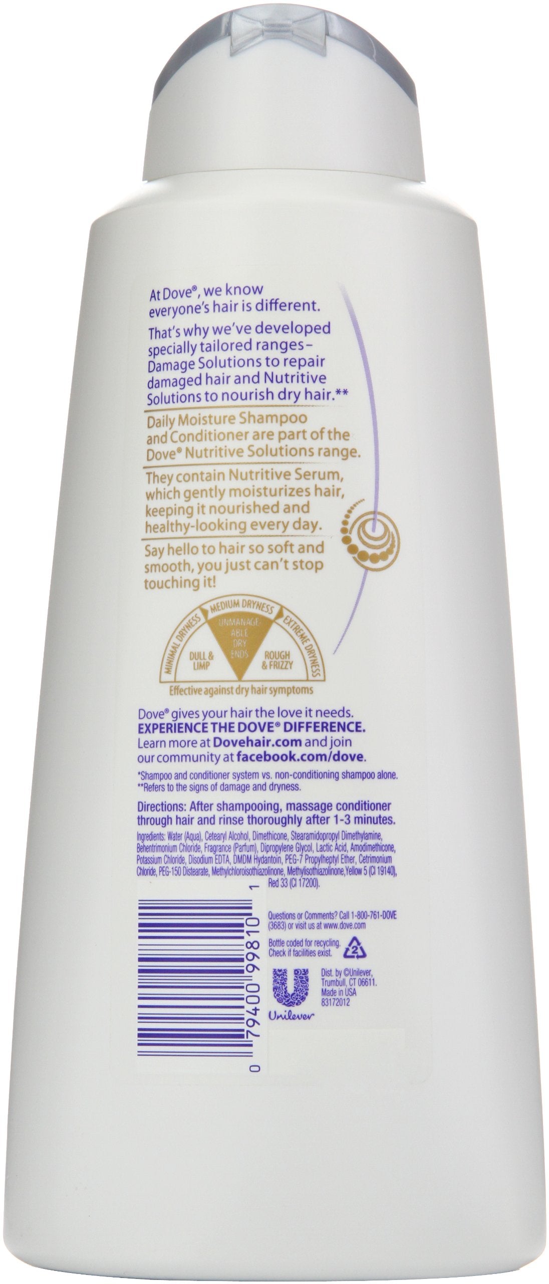 Dove Damage Therapy Daily Moisture Conditioner, 25.4 Ounce, Packaging May Vary (Pack of 2)