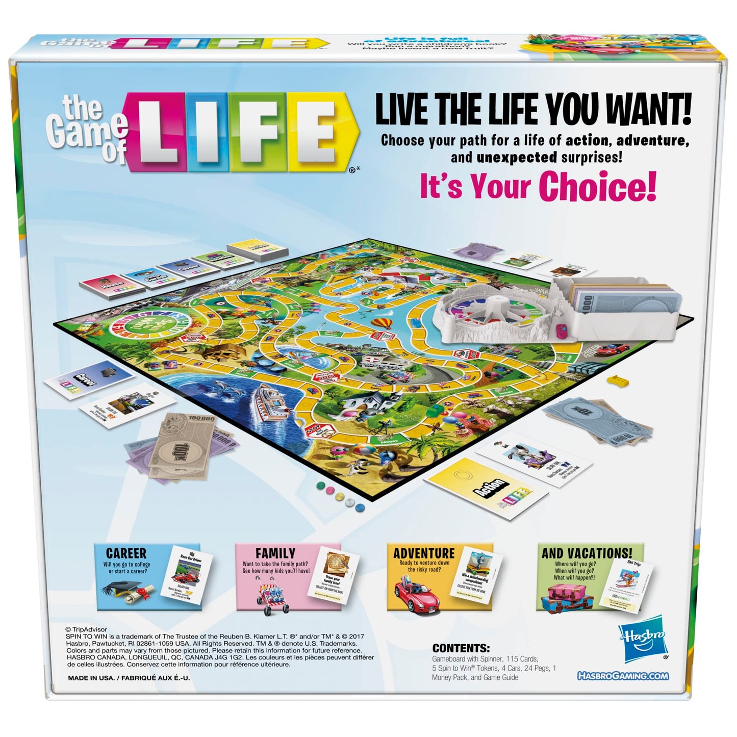 Hasbro Gaming The Game of Life Board Game, Family Games for Kids Ages 8+, Includes 31 Careers, Family Board Games for 2-4 Players, (Amazon Exclusive)