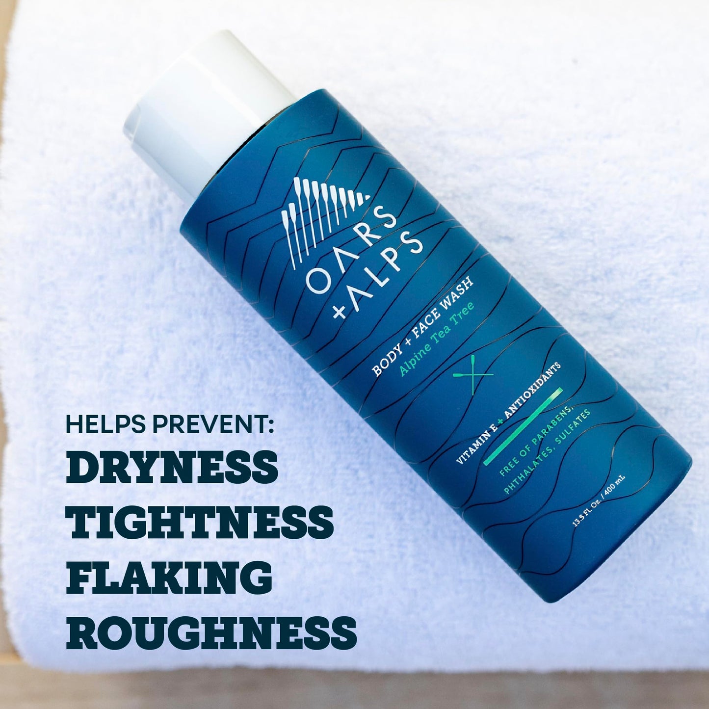 Oars + Alps Body and Face Wash for Men, Mens Body Wash & Face Cleanser with Vitamin E and Antioxidants, Moisturizing, Hydrating, Paraben & Sulfate