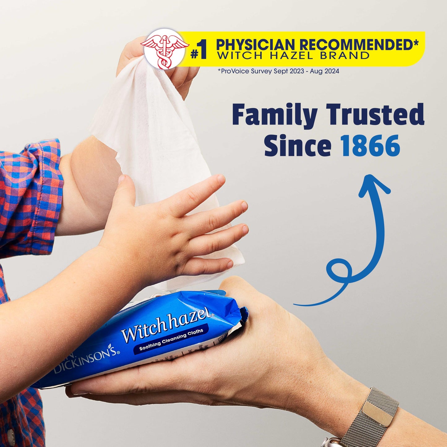 T.N. Dickinson's Witch Hazel New Soothing MultiUse Cleansing Cloth, Clear, 25 Count