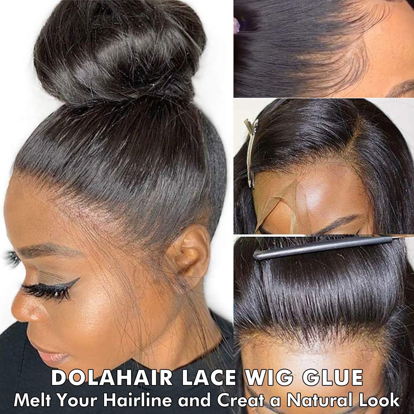 Dolahair Lace Wig Glue Kit - Waterproof Lace Front Adhesive for Wigs (Glue Kit-9pcs)