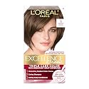 L'Oreal Paris Excellence Crème Permanent Hair Dye, Triple Care Hair Color with Hyaluronic Acid for 100% Gray Coverage, 5 Medium Brown, 1 Kit