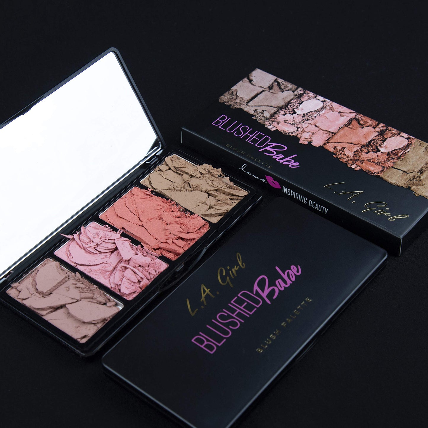 L.A. Girl Fanatic Blush Palette, Blushed Babe GBL422