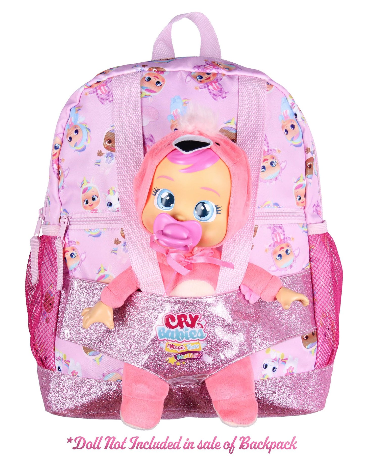 INTIMO Cry Babies Magic Tears Characters Baby Doll Carrier Dual Compartment Backpack