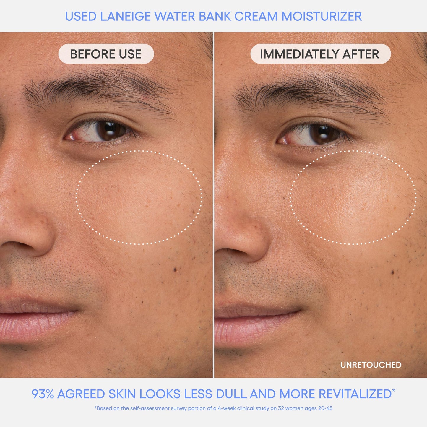 LANEIGE Water Bank Blue Hyaluronic Acid Cream Daily Face Moisturizer: Hydrating Korean Lightweight Face Cream with Ceramides & Squalane for Lasting Beauty and Personal Care LANEIGE