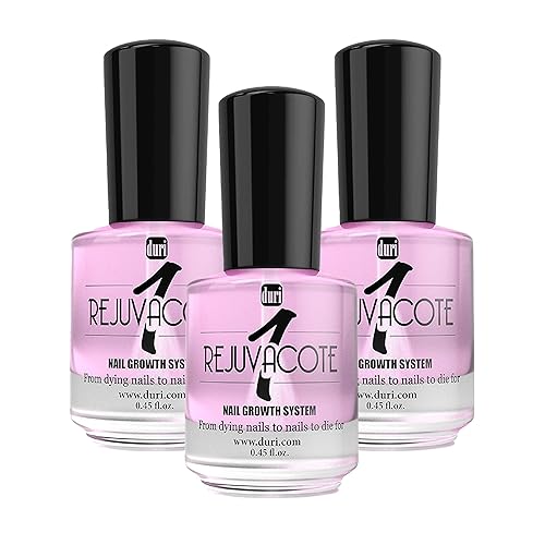 duri Rejuvacote 1 Nail Strengthener, Maximum Effect Formula, For brittle, weak, or post-damage nails (Pack of 3-0.45 fl. oz. each)