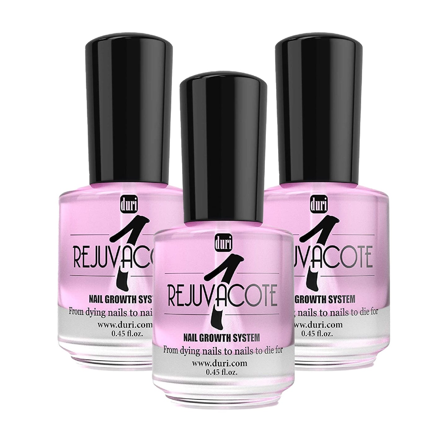 duri Rejuvacote 1 Nail Strengthener, Maximum Effect Formula, For brittle, weak, or post-damage nails (Pack of 3-0.45 fl. oz. each)