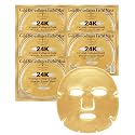 AICHUN BEAUTY 24K Gold Face Mask - Collagen Gel Face Mask Sheet Patch to Reduce the Look of Fine Lines & Wrinkles - Hydrating Face Gel Mask for All