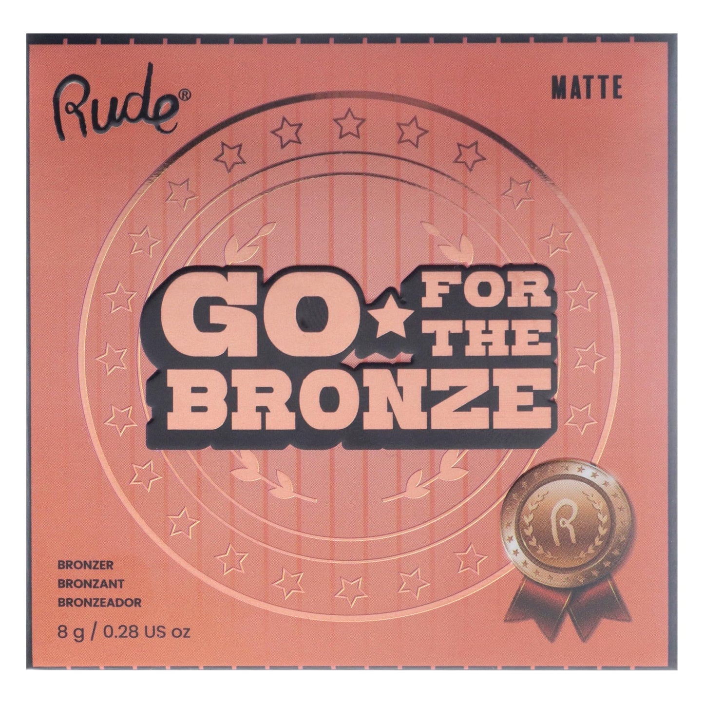 Go for the Bronze - Non Precious Metal by Rude Cosmetics for Women - 0.28 oz Bronzer
