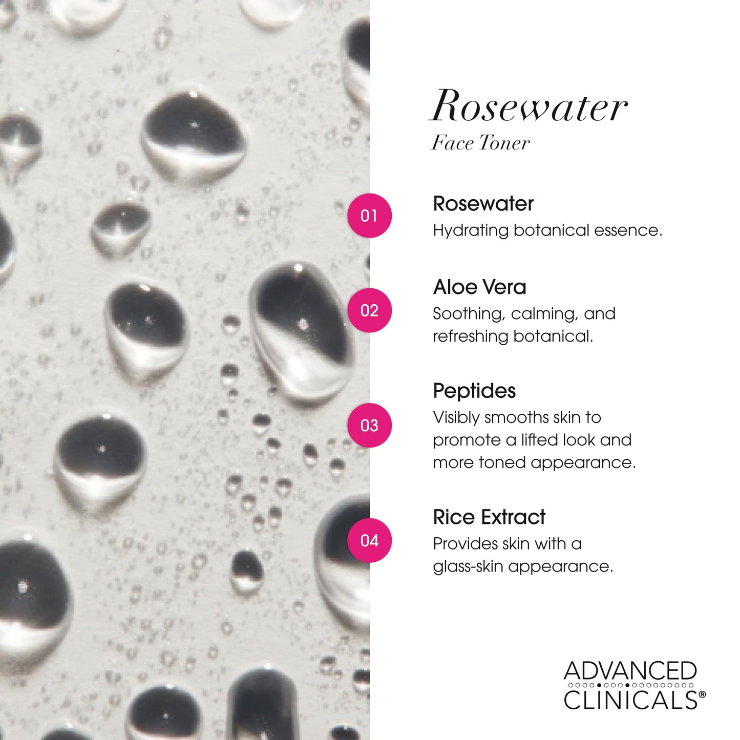 Advanced Clinicals Collagen + Rosewater Facial Mist Toner W/Charcoal & Aloe Vera. Alcohol-Free PH Balancing Formula Detoxifies & Hydrates Skin