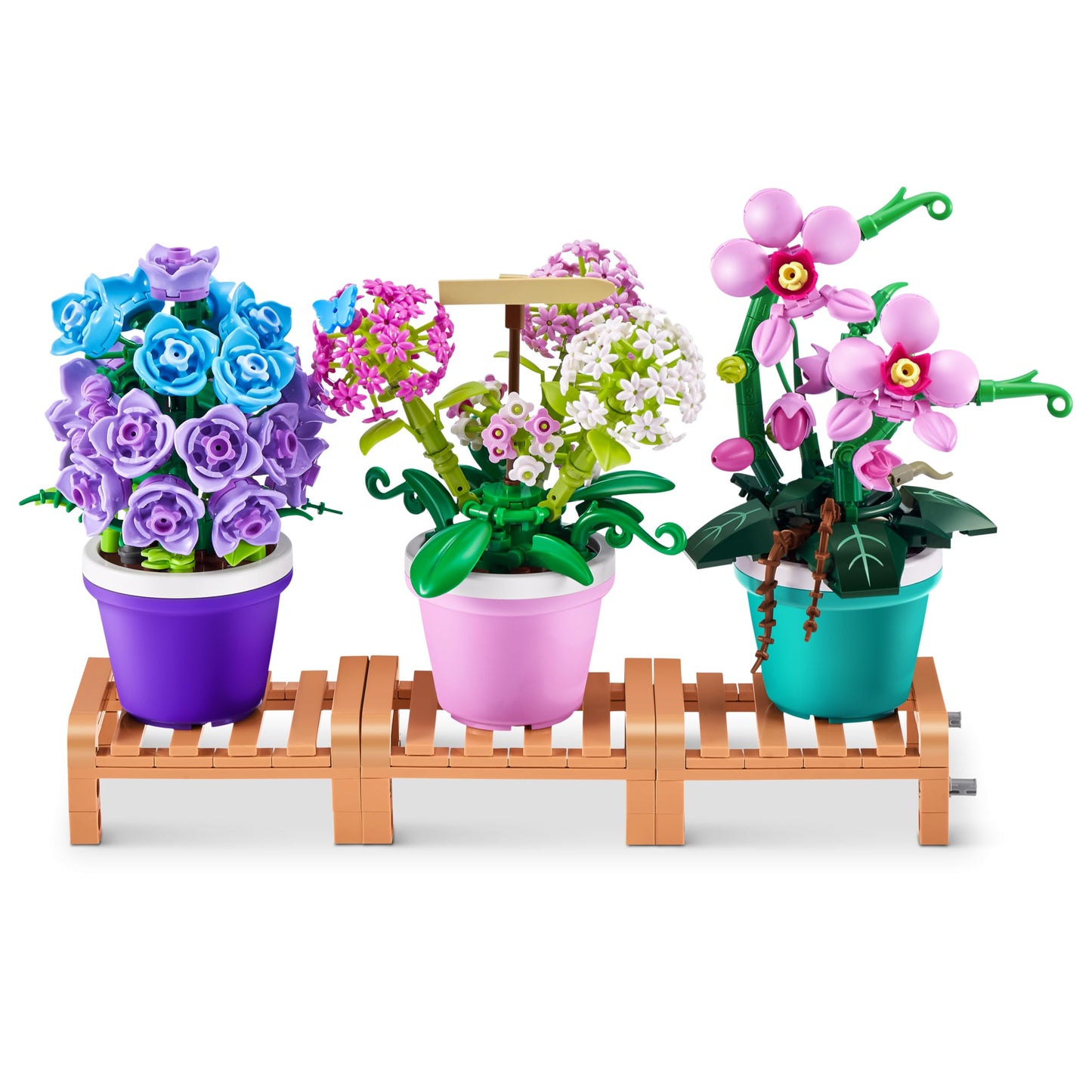 MAX Premium Garden Pot Plants Building Bricks Collection (up to 233 Pieces, 6 to Collect). (Campanula, 1 Capsule)