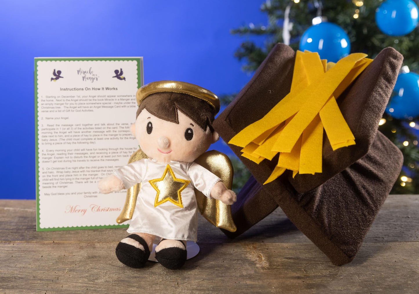 Roman Miracle in a Manager 6 Pc. Plush Set with Book, Childrens, A Faith Based Alternative to The Elf on The Shelf Tradition