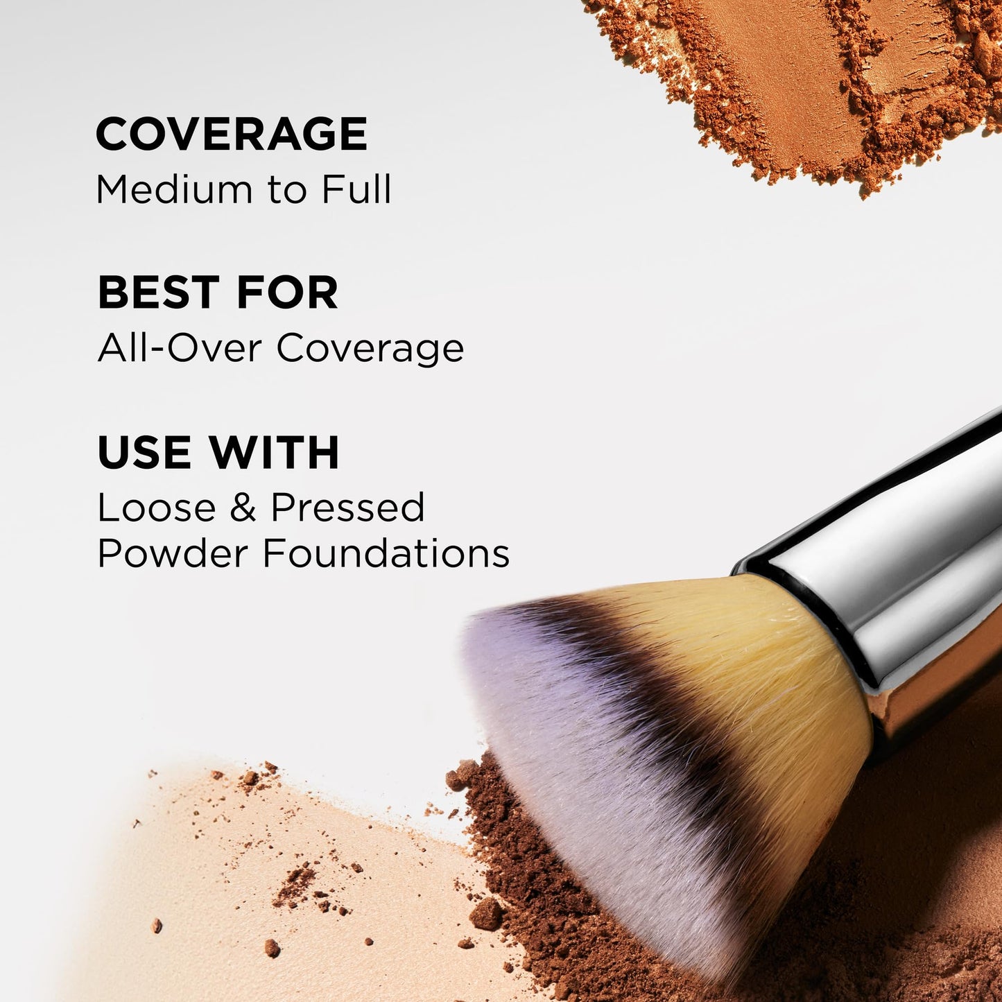 IT Cosmetics Heavenly Luxe Flat Top Buffing Foundation Brush #6 - Foundation Brush for Liquid Makeup & Foundation Powder - Makeup Brush