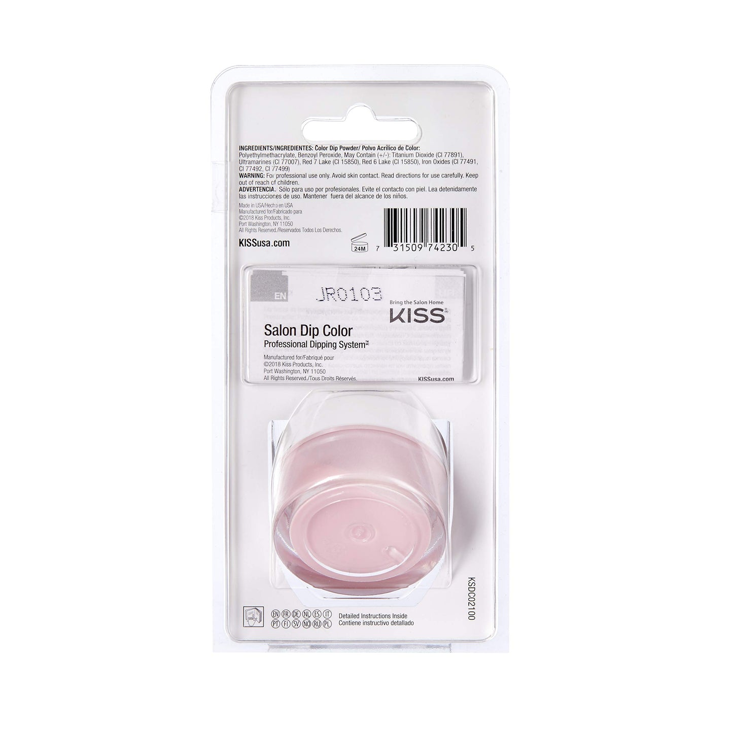 KISS Salon Dip Color Powder - Pink Beauty & Personal Care KISS