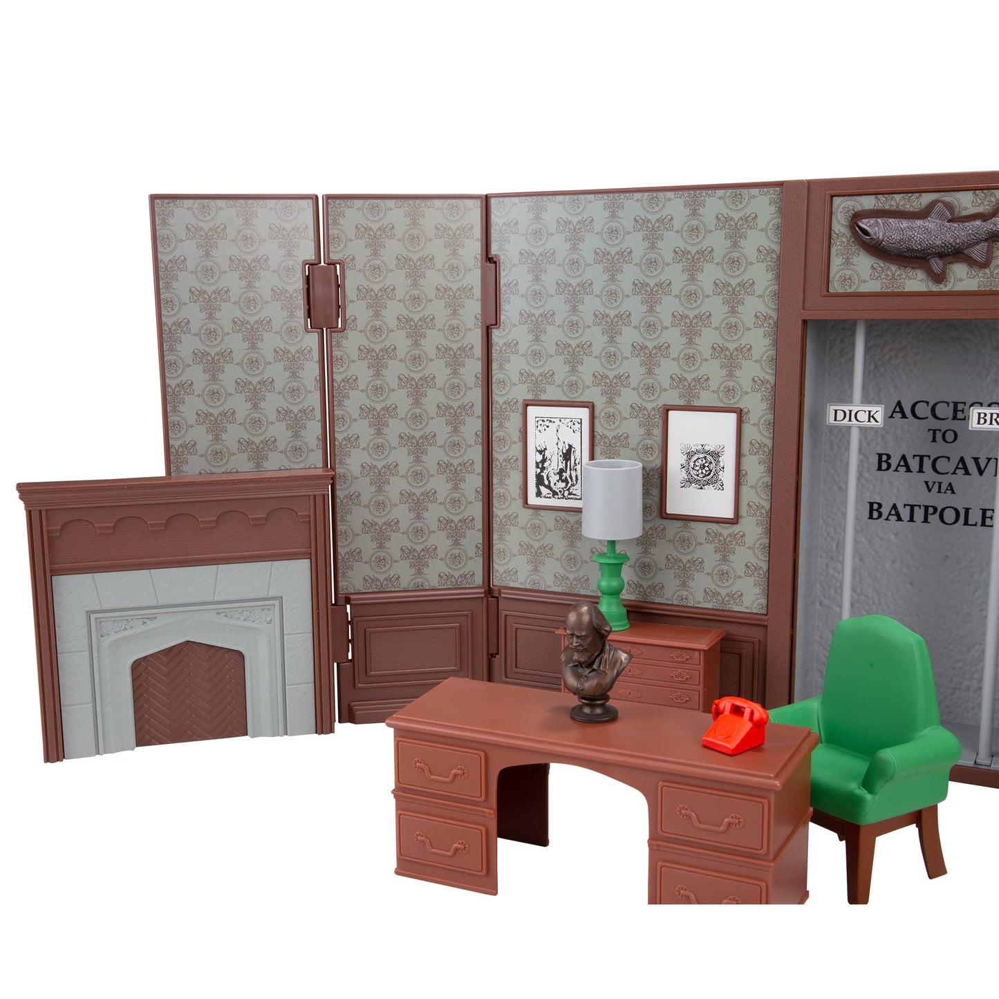 McFarlane Toys - DC Retro Wayne Manor Library (Batman 66') Playset