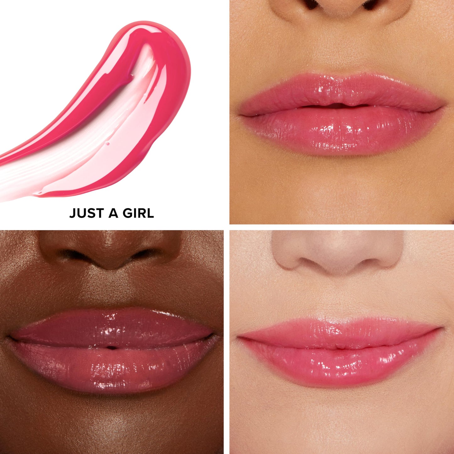 Too Faced Lip Injection Power Plumping Lip Gloss | Hydrating, High-Shine Gloss | Vitamins A + E | 0.22 Fl Oz, Just A Girl