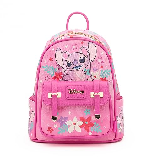 Wondapop - Angel 11"" Vegan Leather Fashion Mini Backpack, Pink