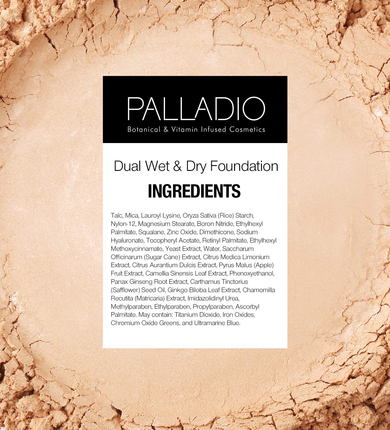 Palladio Dual Wet and Dry Foundation Refill Pan with Sponge, Squalane Infused, Apply Wet for Maximum Coverage or Dry for Light Finishing and Touchup