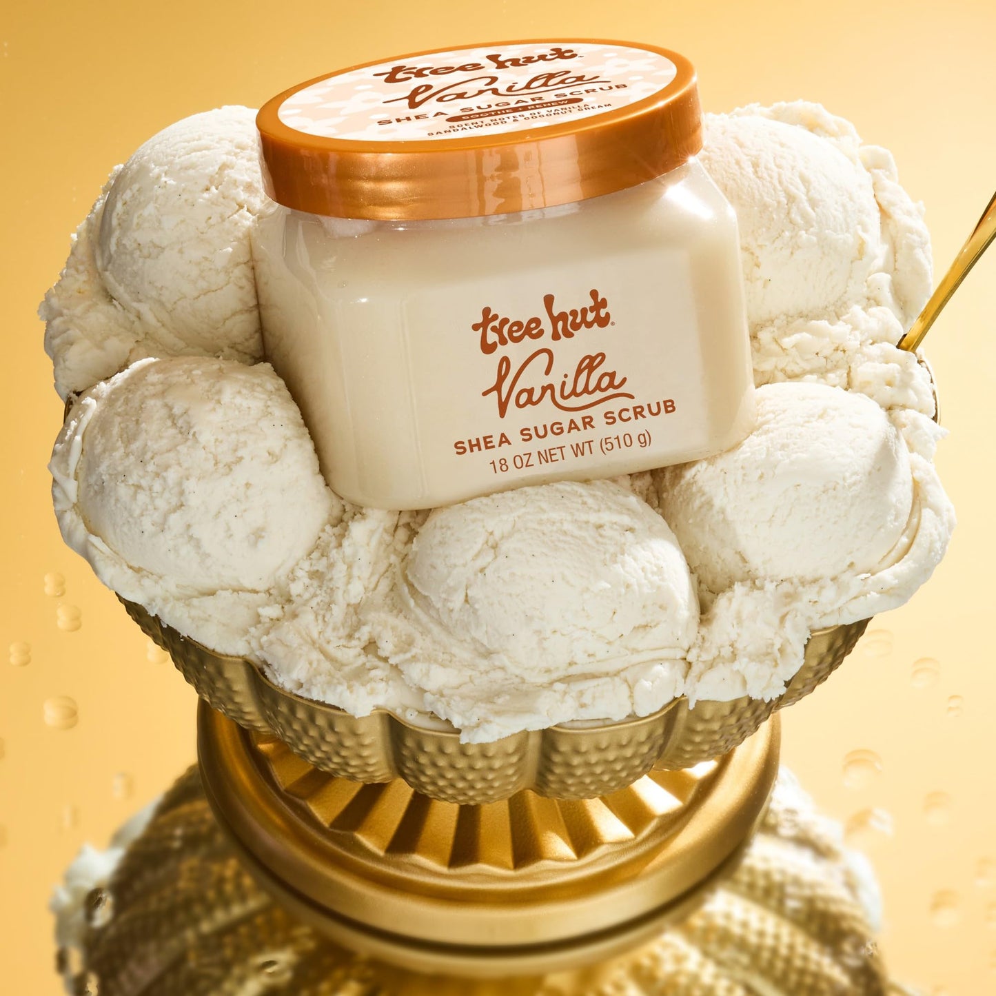 Tree Hut Vanilla Shea Sugar Scrub, Easter Gifts for Women, Exfoliating & Hydrating Body Scrub with Shea Butter & Essential Oils, Smooth Skin, For All