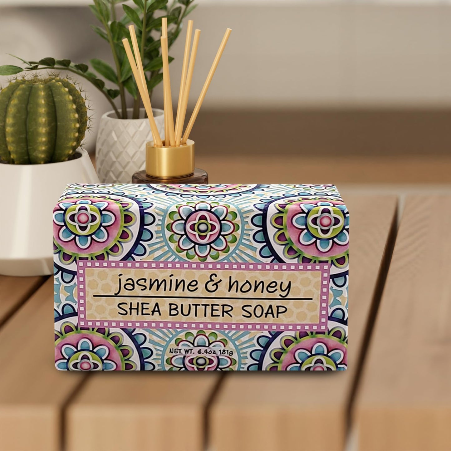 Greenwich Bay Trading Co., Jasmine and Honey Shea Butter Soap, Set of 12 Bars, 2 Ounces Each