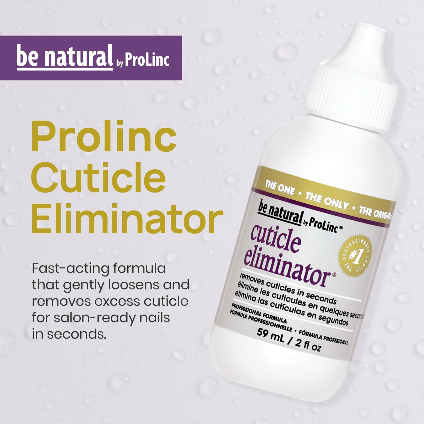 ProLinc Cuticle Eliminator - Instant Cuticle Remover Liquid, Softener for Nails, Removes Cuticles in Seconds, Nail Care, 2 fl oz