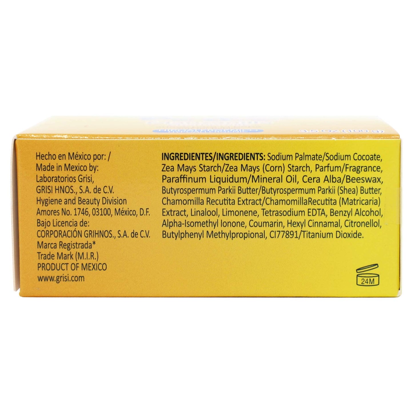 Ricitos de Oro Grisi Hypoallergenic for Babies Bar Soap 3.5 oz (Pack of 3)