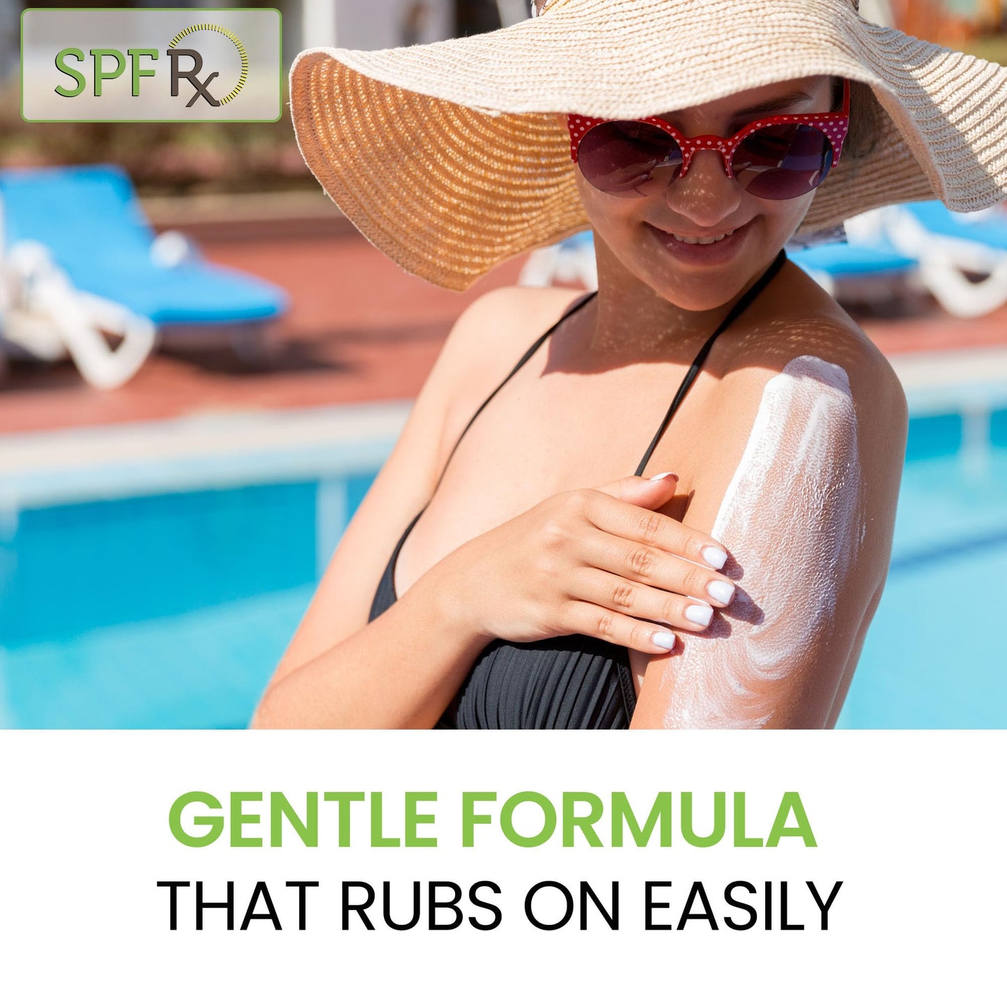 SPF Rx, SPF 50 Mineral Broad Spectrum Sunscreen, with Zinc Oxide and Titanium Dioxide, Waterproof, Sweat-Proof