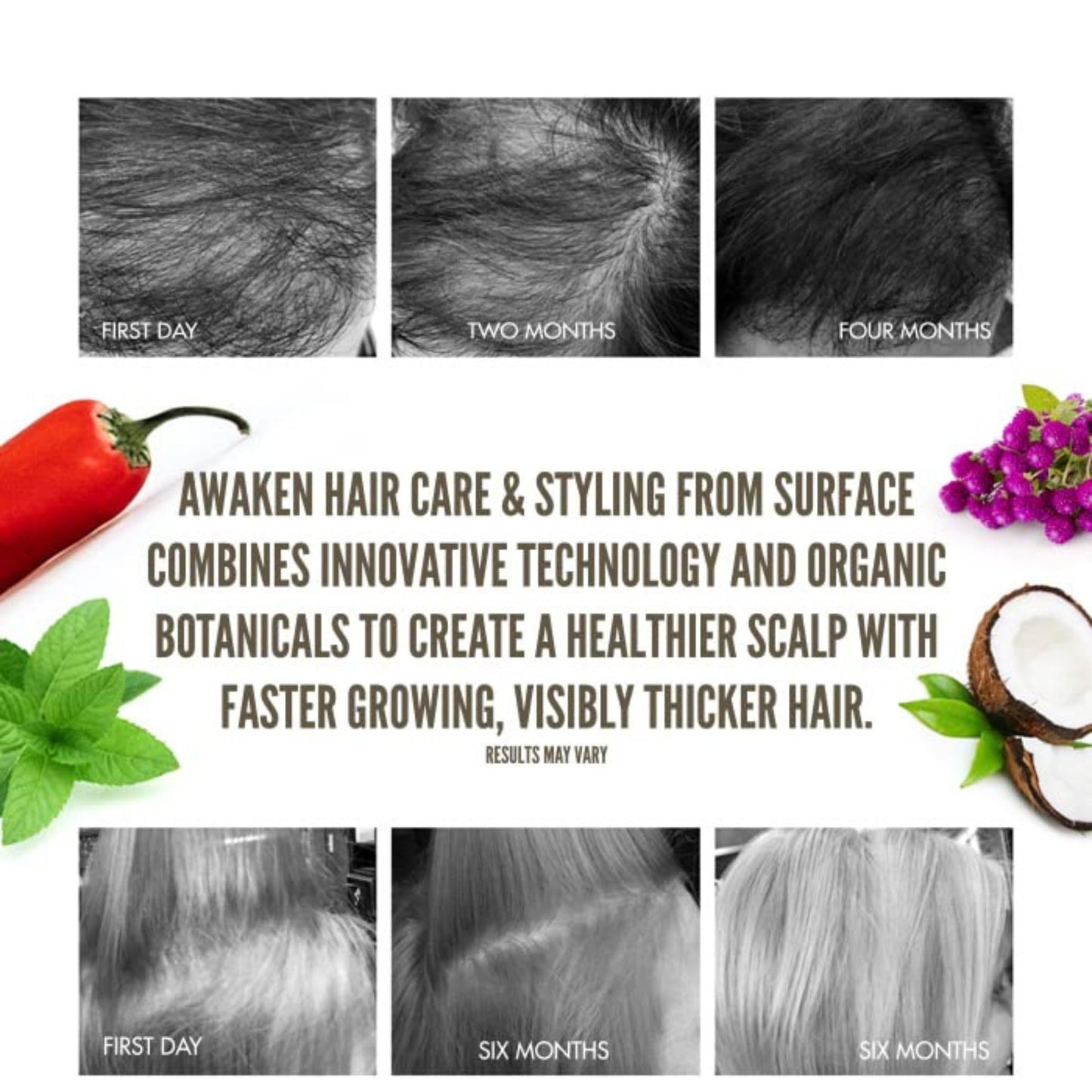 SURFACE Hair - Awaken Thickening Spray, Pre-Style Conditioning and Protection, 4 Fl. Oz.