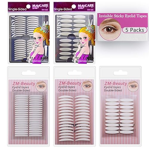 1080Pcs Premium Quality Natural Invisible Single Side Eyelid Tape Stickers Medical-use Fiber Eyelid Lift Strip, Instant Eye Lift Without Surgery