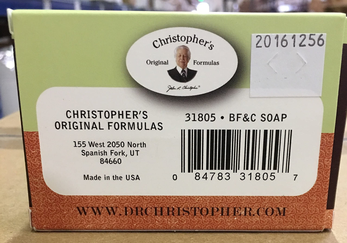 CHRISTOPHER'S ORIGINAL FORMULAS BF&C Soap 3.5 oz Beauty & Personal Care Christopher's Original Formulas