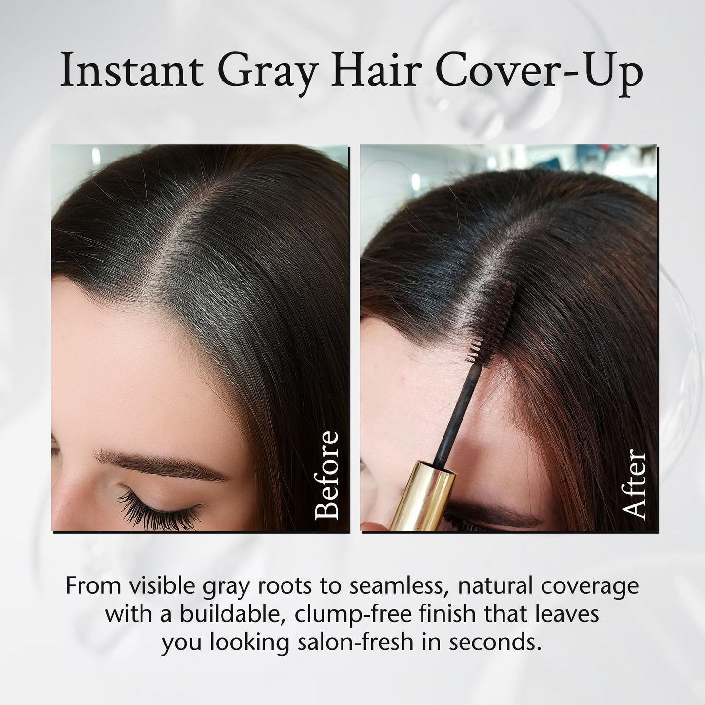 Boyd’s Brush It Away | Grey Hair Root Touch Up for Women & Men | Temporary Hair Color Mascara | Quick-Dry Water-Resistant Concealing Formula | Auburn