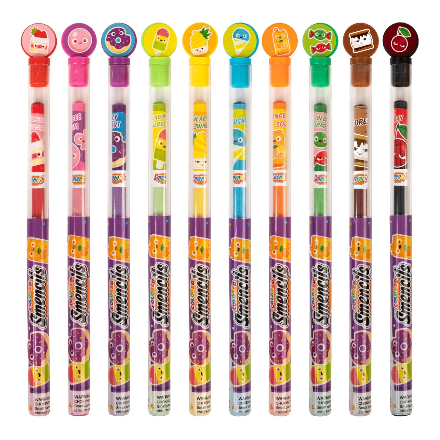 Colored Smencils - Patented Gourmet Scented Colored Pencils made from Recycled Newspapers, 10 Count, Gifts for Kids, School Supplies, Classroom…