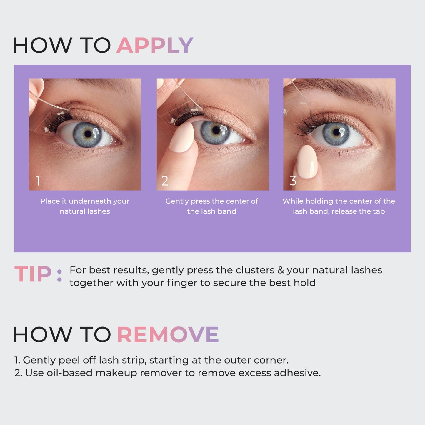 KISS imPRESS Falsies Easy Tab Press On Self Adhesive Eyelashes, Black, 'Black Wispy', 1 Pair of 5mm-11mm Inner Natural Volume Eyelash Clusters & 1…