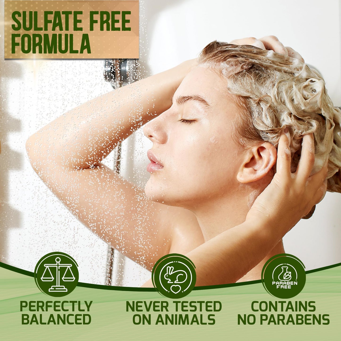 Tea Tree Oil Shampoo and Conditioner Set - Sulfate and Paraben Free Treatment for Oily Hair and to Help Reduce Your Itchy and Dry Scalp - Healthy Anti