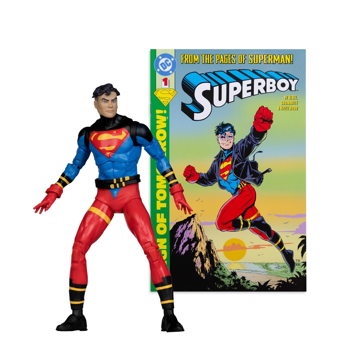 McFarlane Toys- DC Direct Page Punchers Superboy (Superboy #1) 7in Figure with Comic