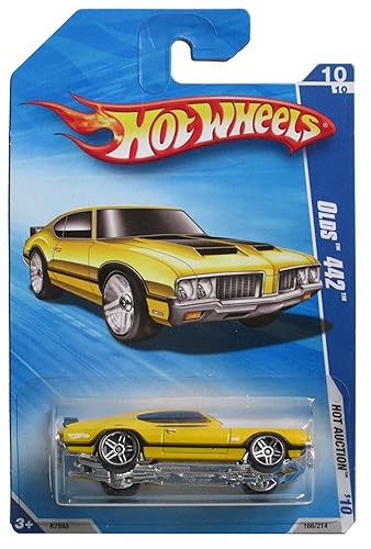 2010 HOT WHEELS HOT AUCTION 10/10 YELLOW OLDS 442 by Hot Wheels