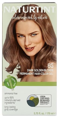 Naturtint, Hair Color Permanent Dark Golden Blonde 6G, 5.6 Fl Oz