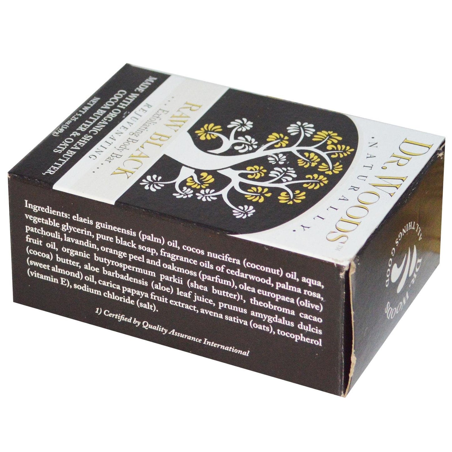 Dr. Woods Naturally Bar Soap Raw Black - 5.25 oz Beauty & Personal Care Dr. Woods